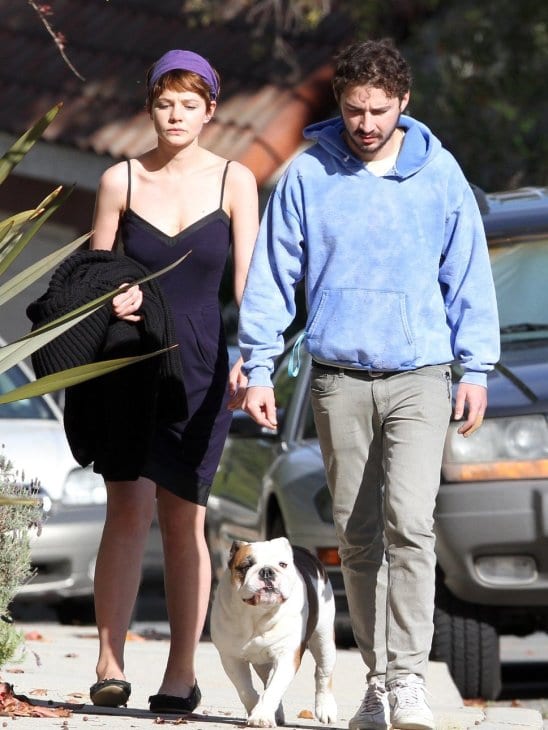 carey-mulligan-and-shia-labeouf-with-bulldog